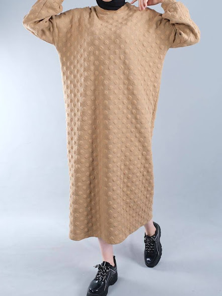 Quilted jumper dress